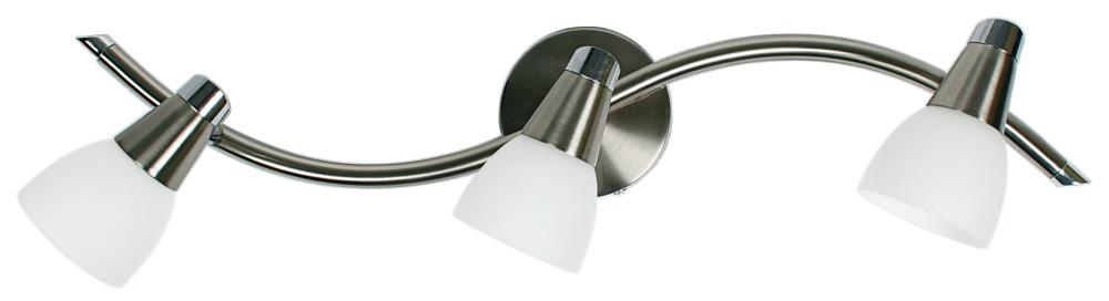 SELIA lampa sufitowa listwa 3x40W G9 nikiel mat/chrom biały (bż)
