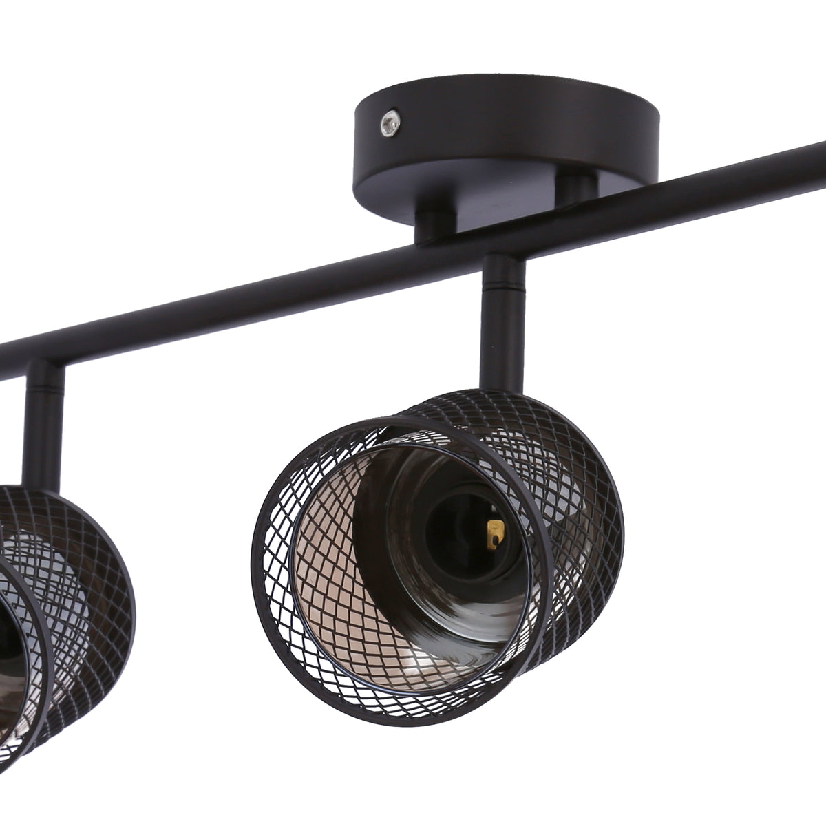 lampa sufitowa canabera kawowe złoto 3x40W E14 klosz bursztynowy