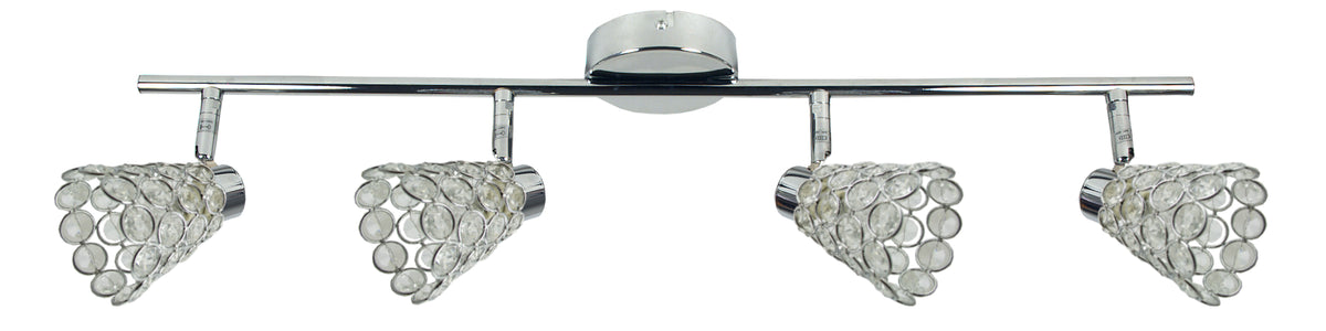 GLOSSY listwa 4x40W G9 chrom