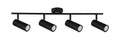Colly lampa sufitowa czarny 4x15W GU10 klosz czarny