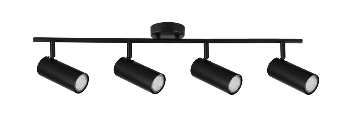 Colly lampa sufitowa czarny 4x15W GU10 klosz czarny