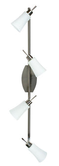 lampa kroton listwa 4x40W G9 nikiel mat/biały
