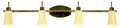 lampa kroton listwa 4x40W G9 patyna