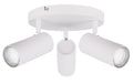 Colly lampa sufitowa biały 3x15W GU10 klosz biały