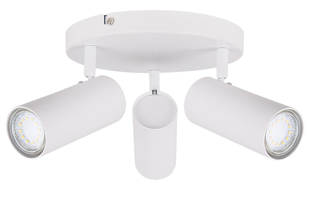 Colly lampa sufitowa biały 3x15W GU10 klosz biały