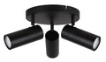Colly lampa sufitowa czarny 3x15W GU10 klosz czarny