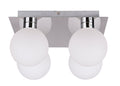 Oden lampa sufitowa chromowy 4x40W G9 klosz biały