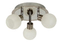 ALABASTER lampa sufitowa plafon 3x40W G9 satyna+chrom