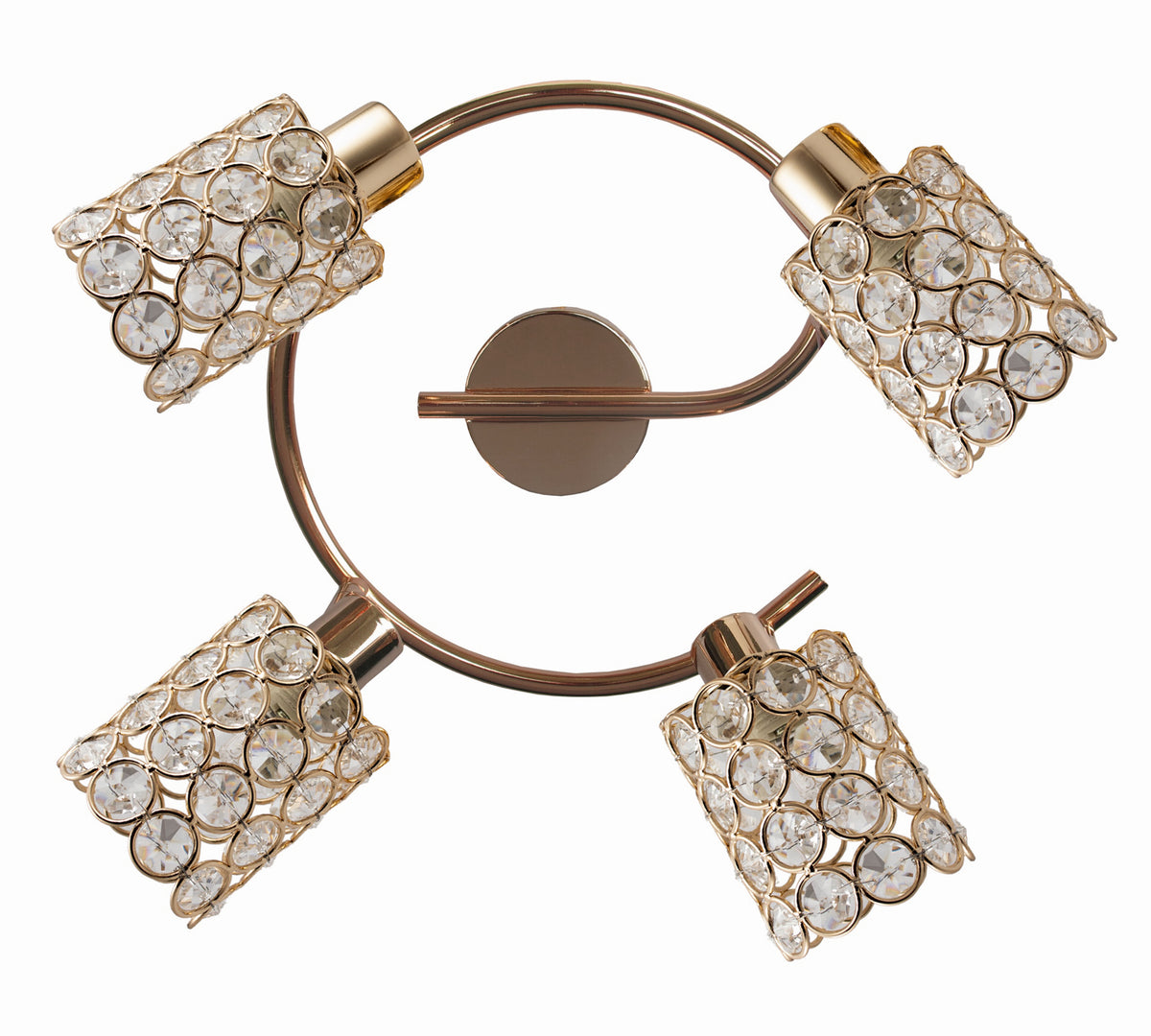 YORK lampa sufitowa spirala 4x40W G9 mosiądz