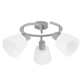 Lampa sufitowa GINKO szara 3x40W E14 uniwersalny styl do salonu kuchni sypialni przedpokoju
