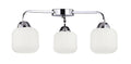 CROMADO lampa sufitowa chromowy 3x60W E27 klosz biały