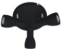 PICARDO lampa sufitowa plafon 3x40W E14 czarny matowy