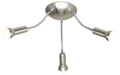 ARC lampa sufitowa plafon 3x40W E14 satyna nikiel