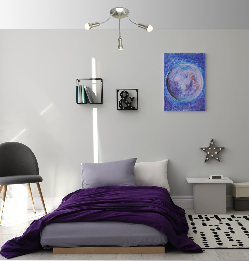 ARC lampa sufitowa plafon 3x40W E14 satyna nikiel