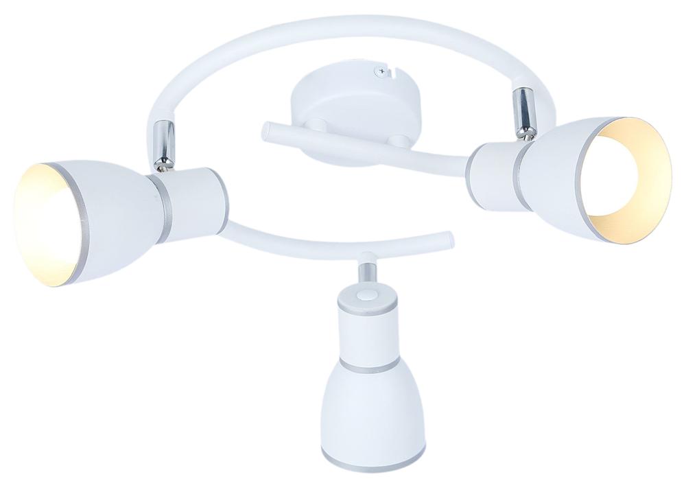 FIDO lampa sufitowa spirala 3x40W E14 biały+chrom