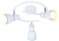 FIDO lampa sufitowa spirala 3x40W E14 biały+chrom