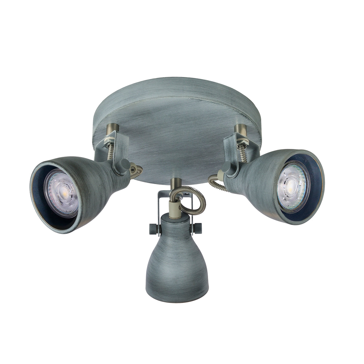 ASH lampa sufitowa plafon 3x40W GU10 szary mat