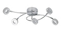VINOLA lampa sufitowa plafon 5x5W LED chrom 3000k