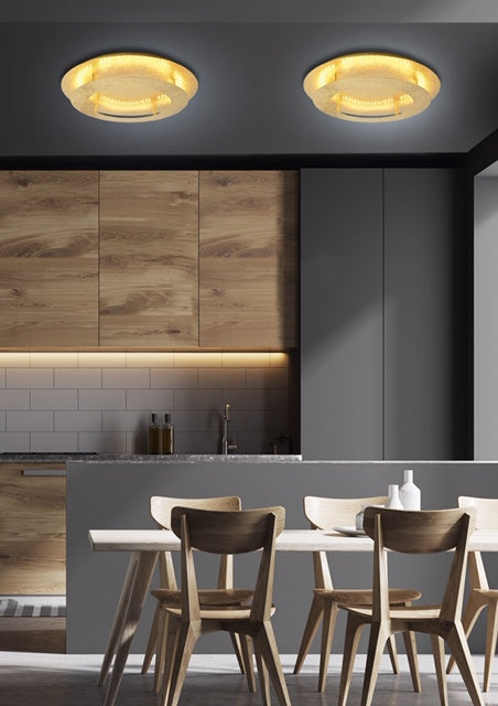 MERLE lampa sufitowa plafon 40 18W LED 3000k złoty