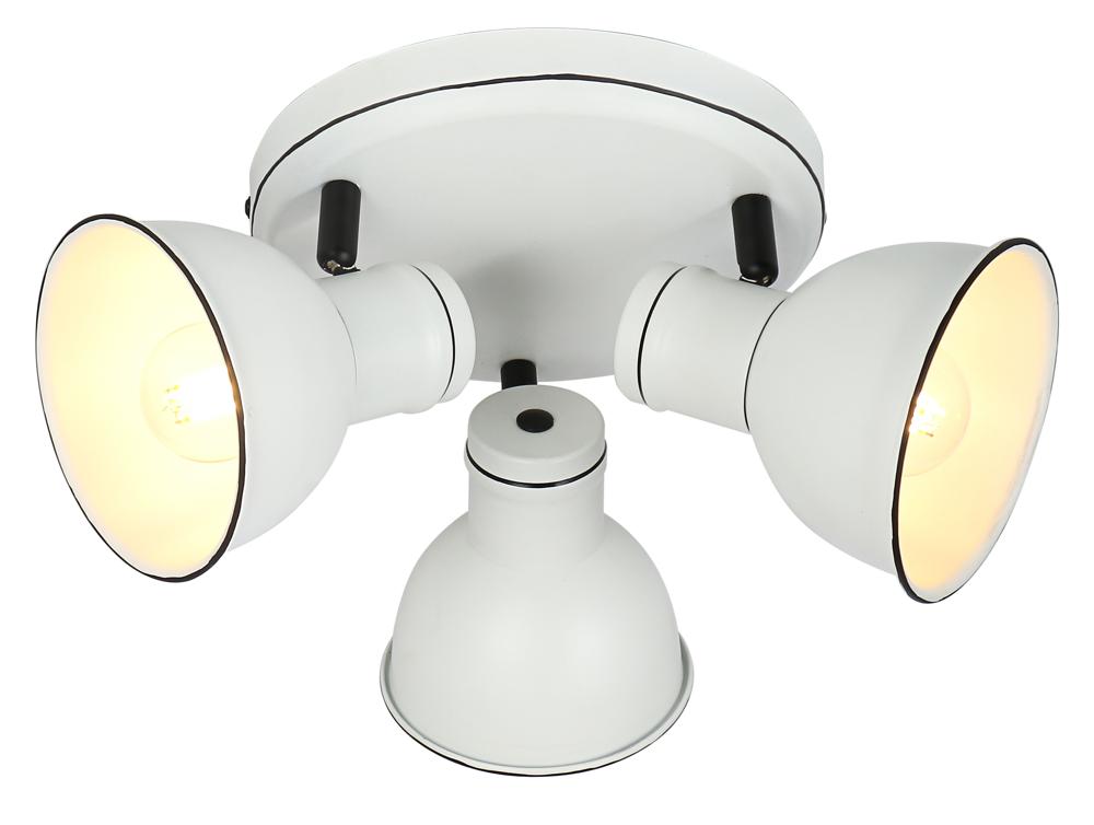 ZUMBA lampa sufitowa plafon 3x40W E14 biały+czarny