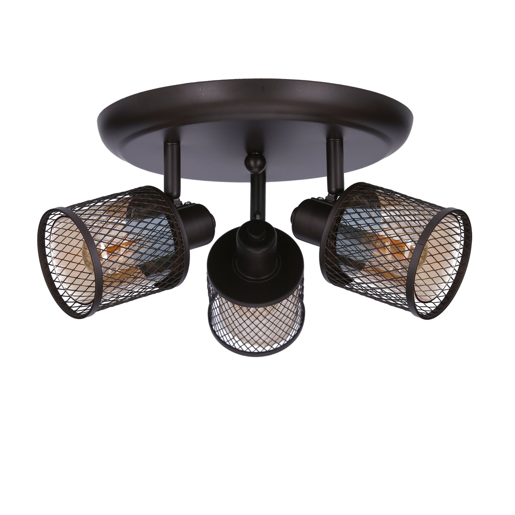 lampa sufitowa canabera plafon kawowe złoto 3x40W E14 klosz bursztynowy