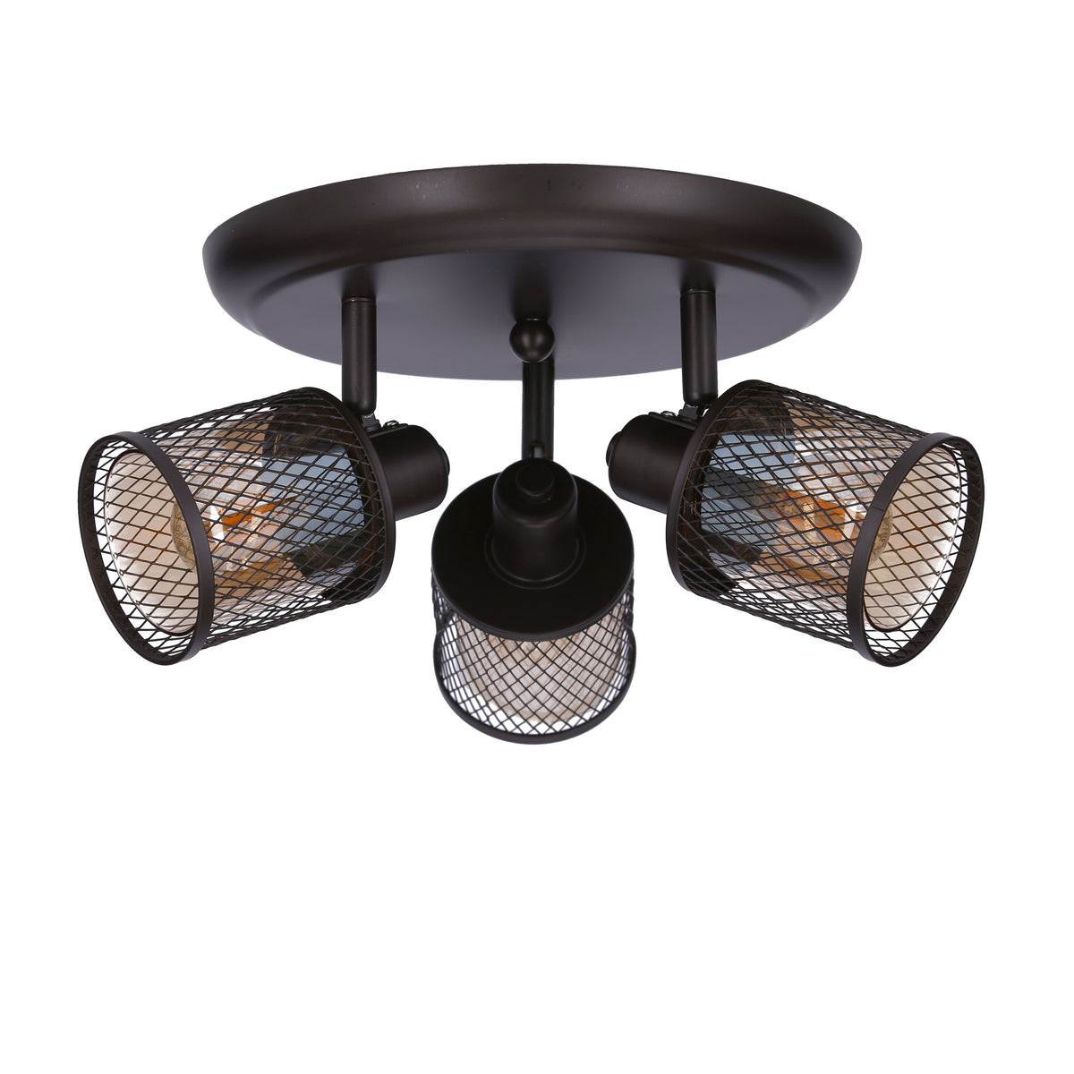 lampa sufitowa canabera plafon kawowe złoto 3x40W E14 klosz bursztynowy