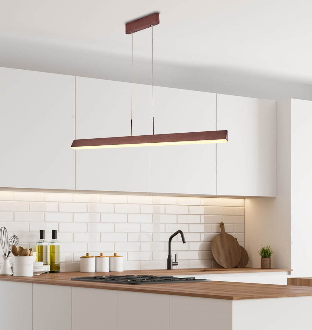 COCONUT lampa wisząca 100x8 28W LED brązowy 4000k apeti