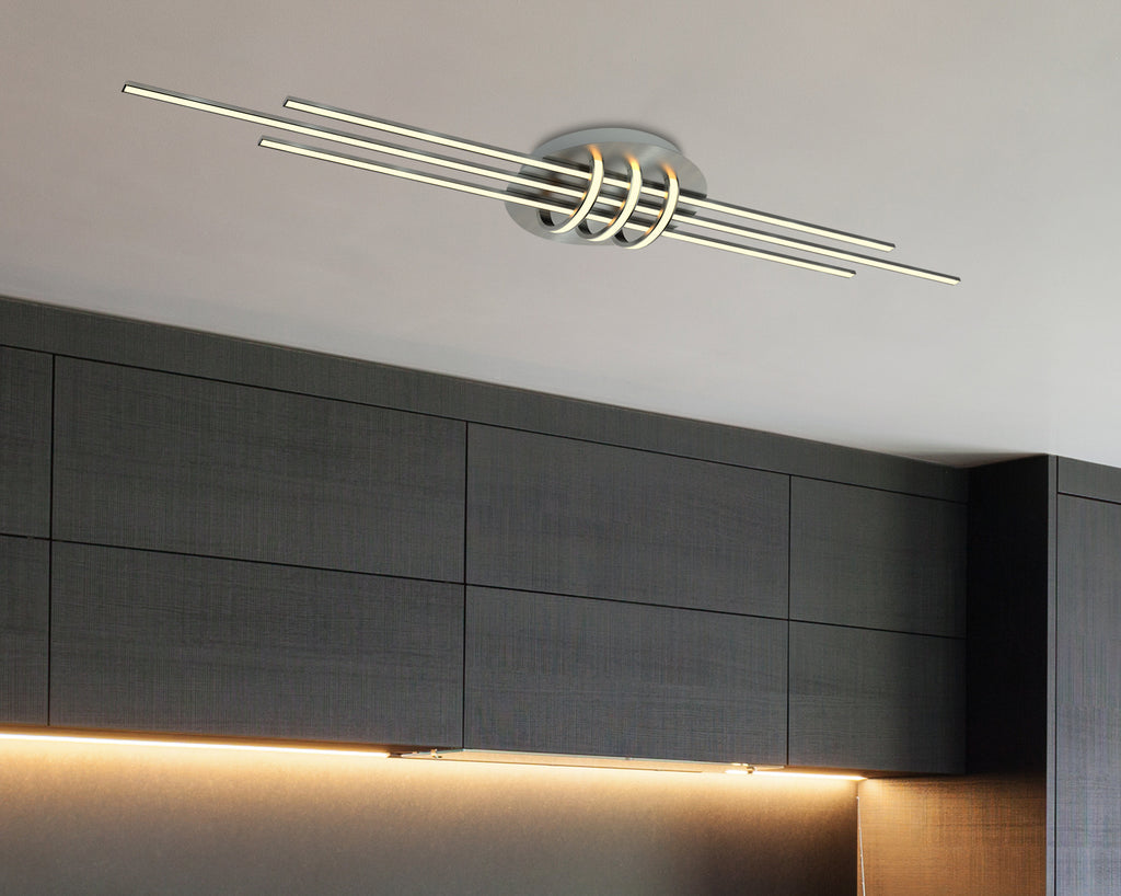 NAKSOS lampa wisząca plafon 110x22 40W LED satyna nikiel 4000k apeti