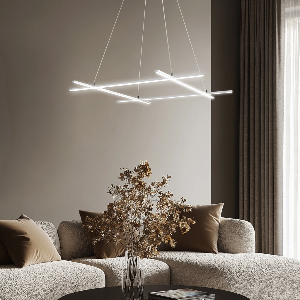 ANDROS lampa wisząca 70x70 40W LED srebrny 4000k apeti