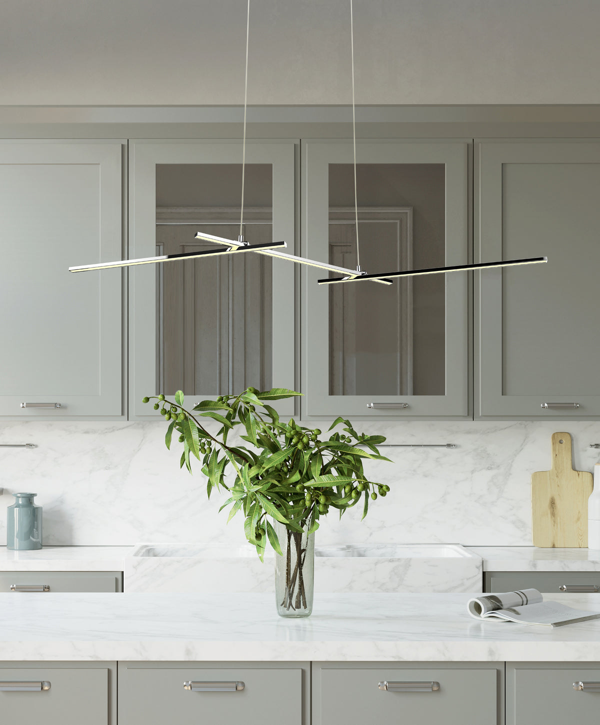 THASOS lampa wisząca 103x23 23W LED chromowy 4000k apeti