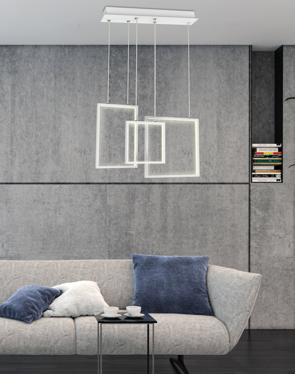 KEOS lampa wisząca 54x9 36W LED biały 4000k apeti