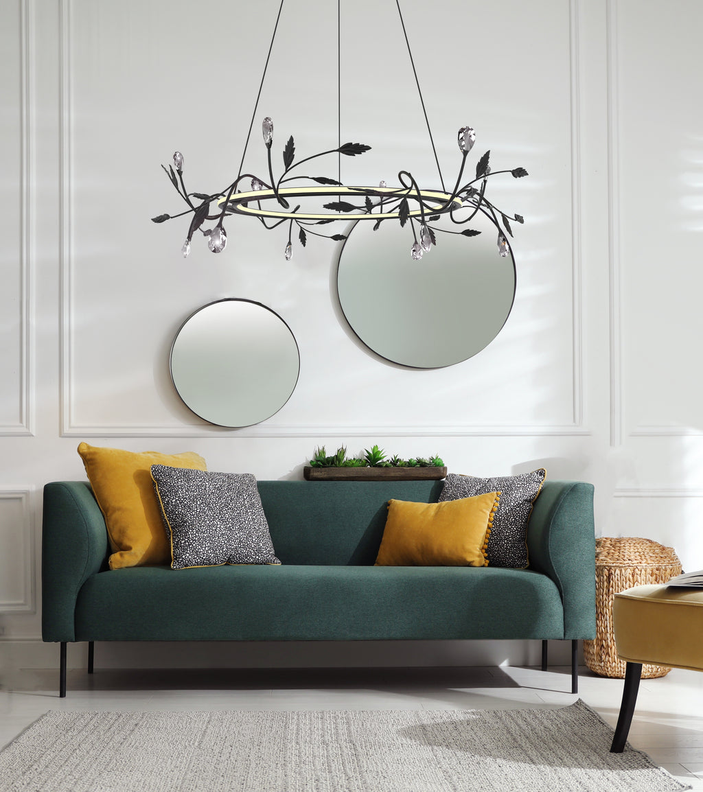 GIAROS lampa wisząca 65 36W LED czarny 4000k apeti