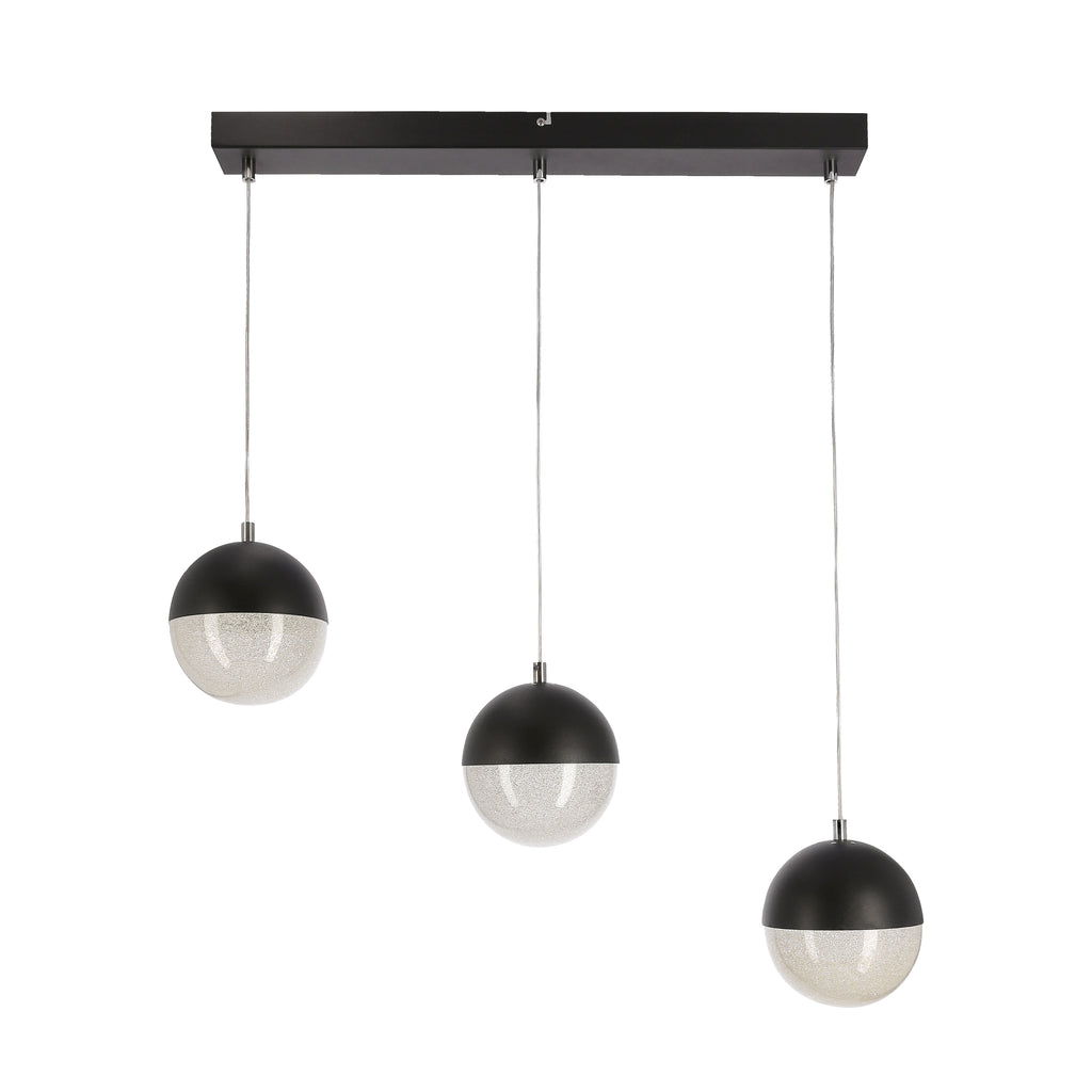 FURNI lampa wisząca 70x15 3x5W LED czarny 4000k apeti