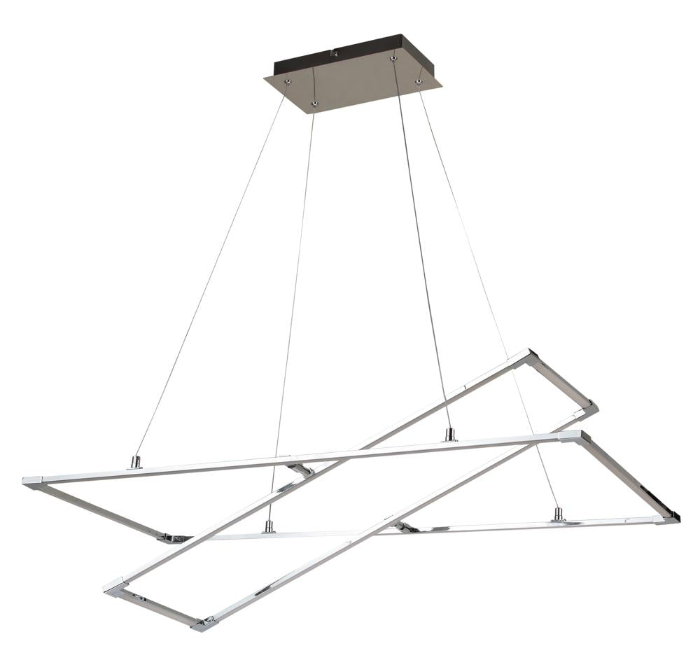 KSEROS lampa wisząca 90x44 45W LED chromowy 4000k apeti