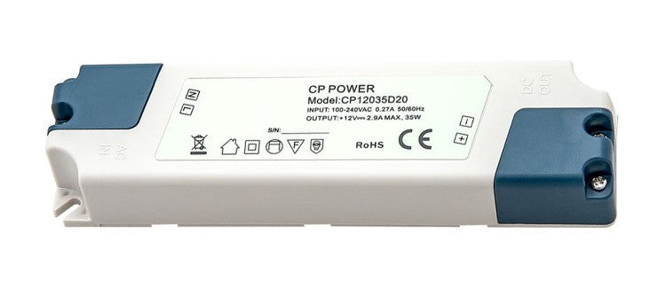 Zasilacz montażowy CP 12V 35W 2,90A plastik