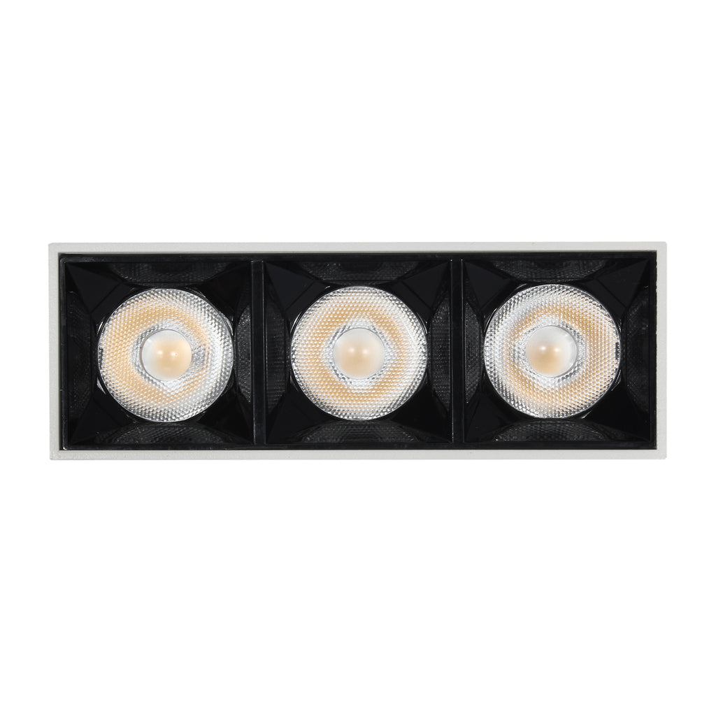 Lampa liniowa natynkowa  9w 3000K biało-czarna JDL-6T