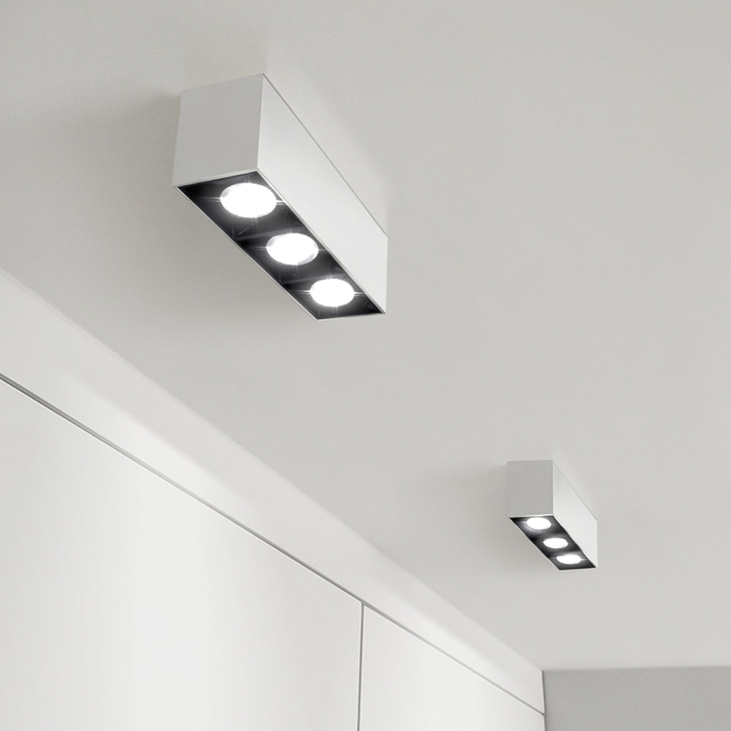Lampa liniowa natynkowa  9w 3000K biało-czarna JDL-6T
