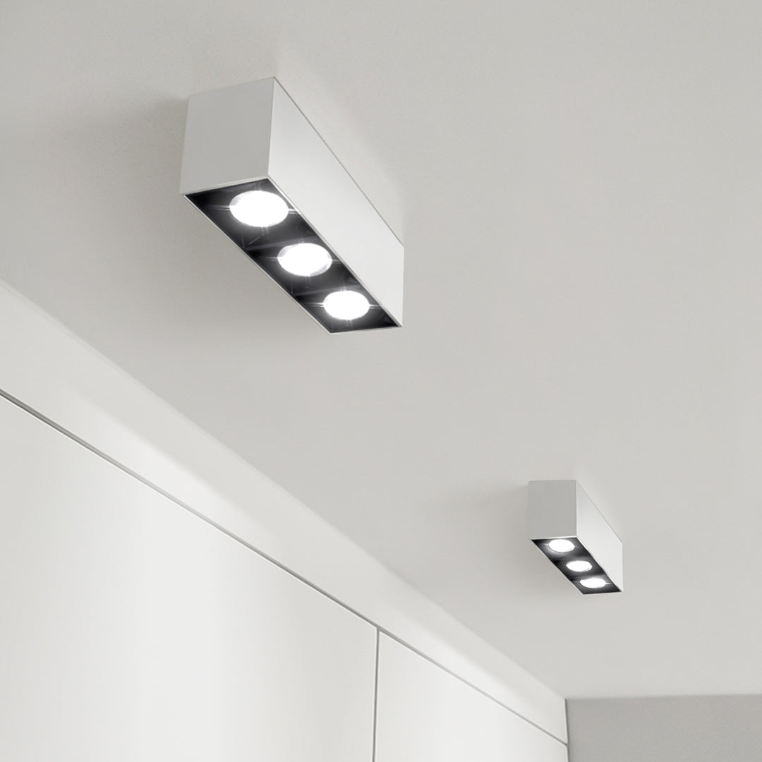 Lampa liniowa natynkowa  9w 3000K biało-czarna JDL-6T