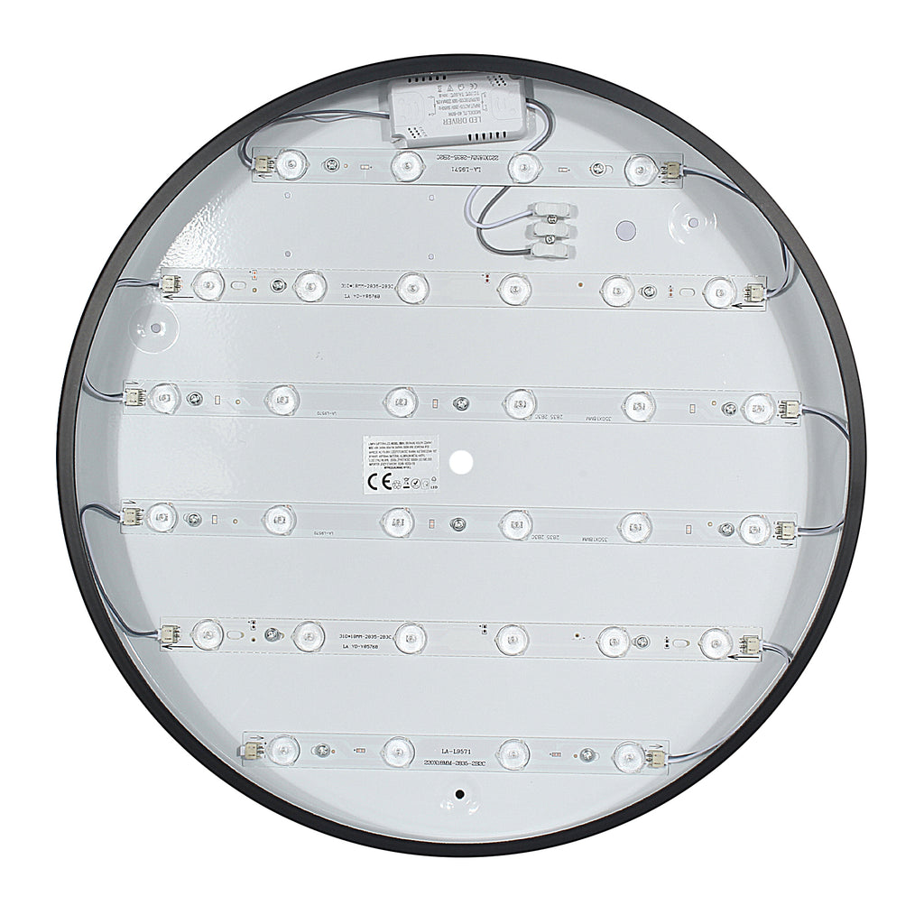 Plafon Natynkowy LED 40cm Okrągły BB01 40W 3000K Czarny