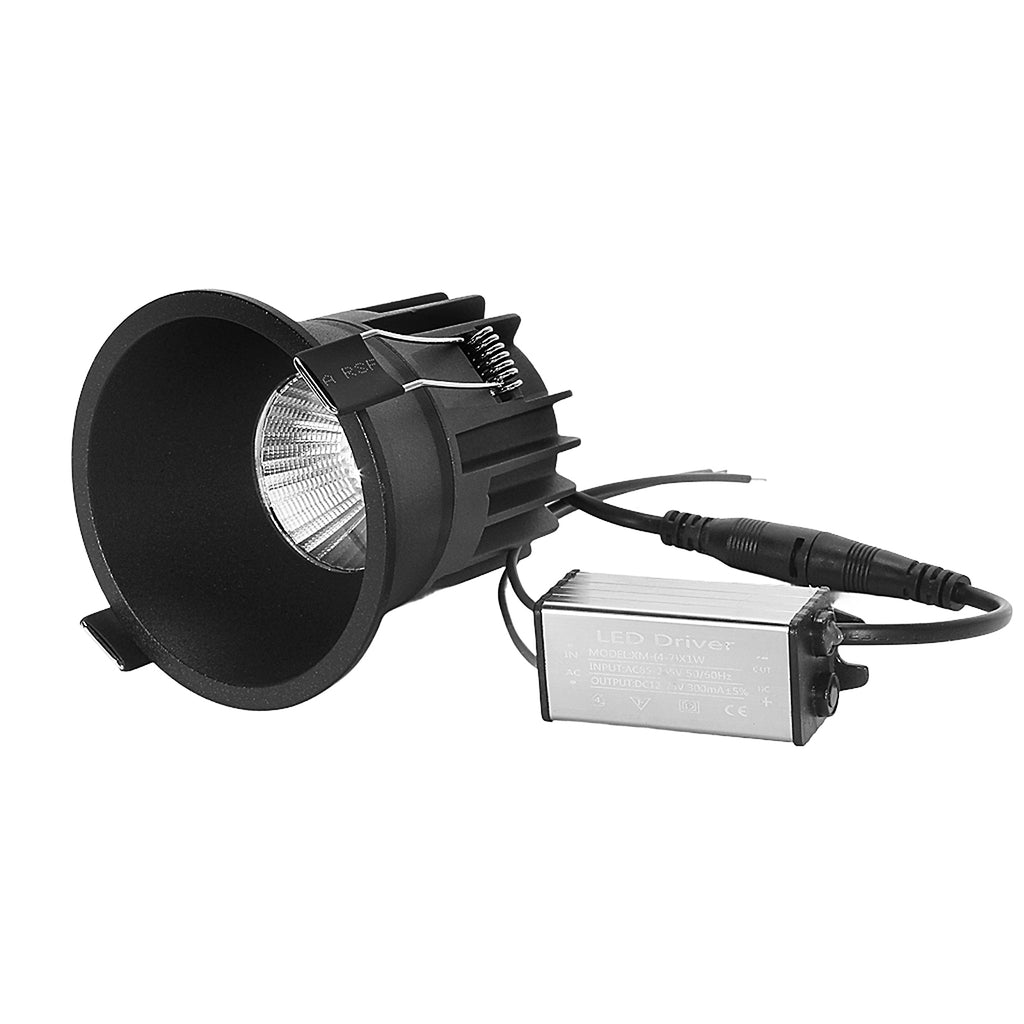 Oprawa wpuszczana PZE-921 IP44 6W 3000K czarny