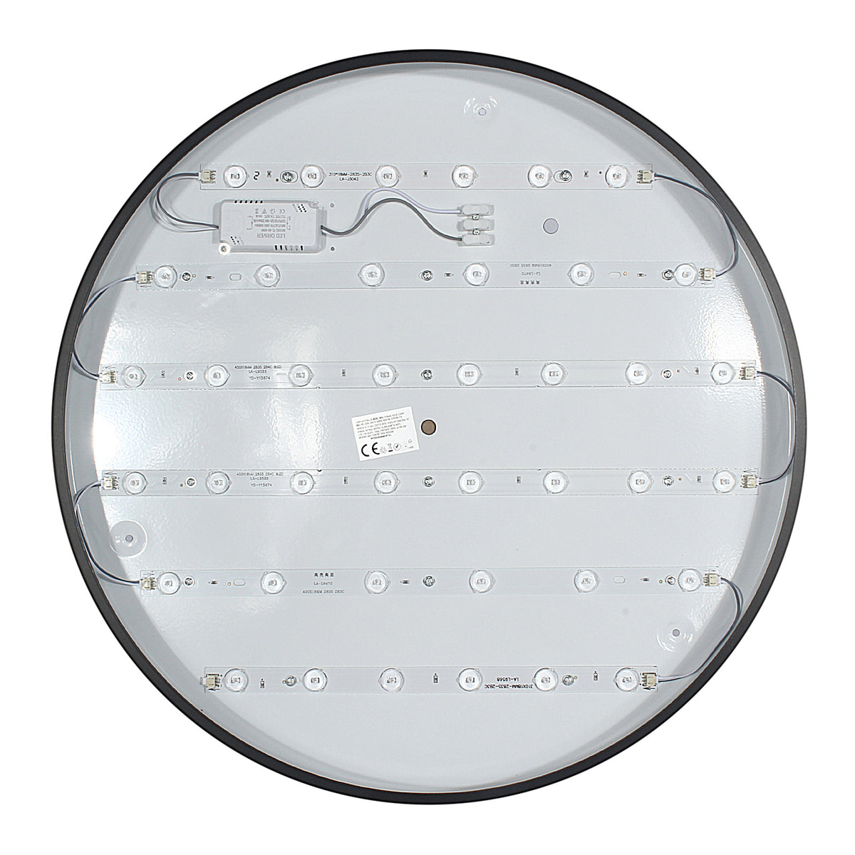 Panel LED Natynkowy 60cm okrągły BB05 60W 3000K czarny