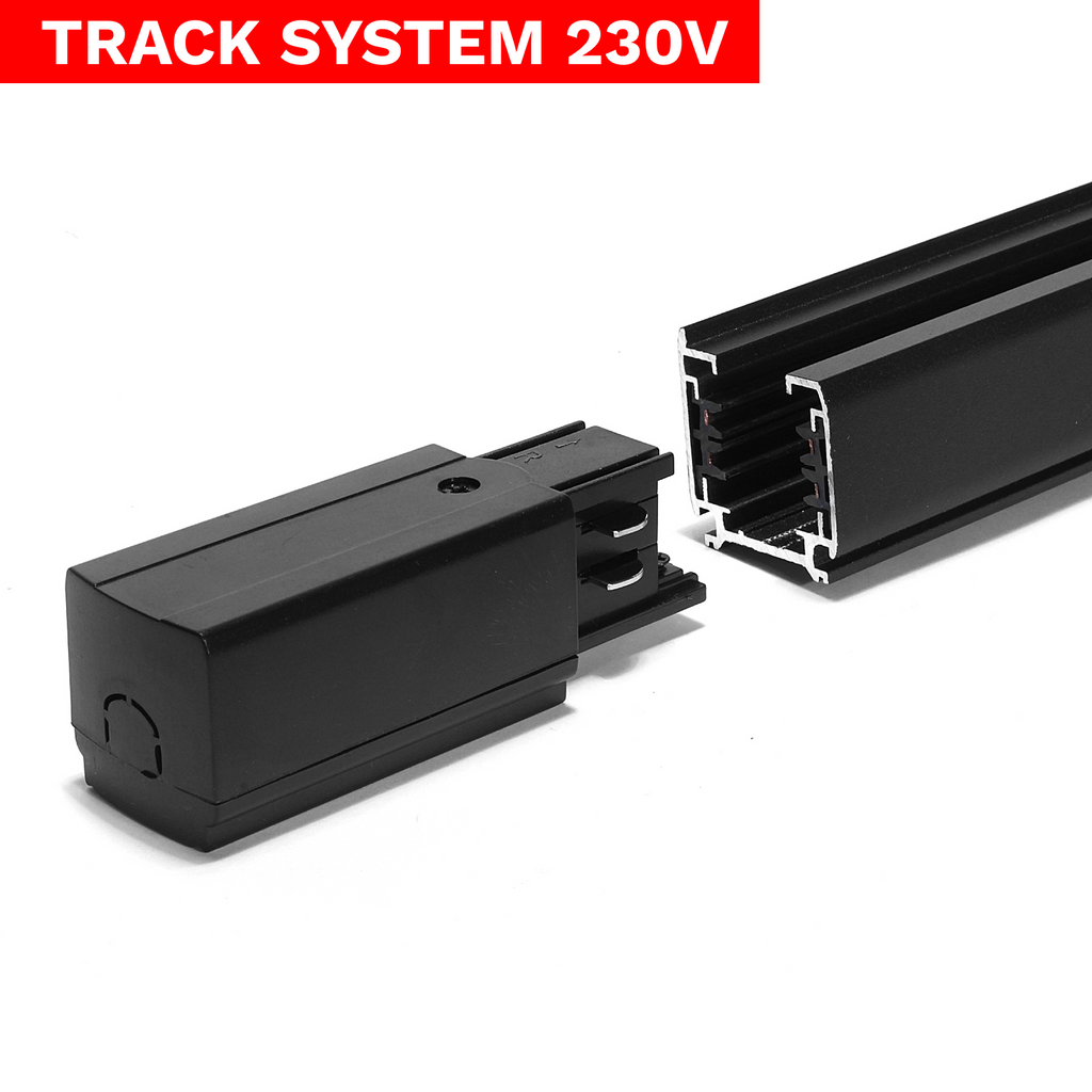 Końcówka zasilająca Track System LL-DX3 czarny