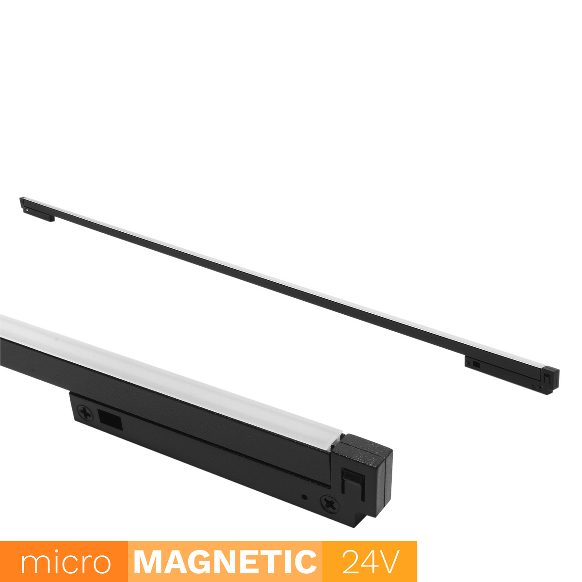 Linia LED do szyn magnetycznych UN5-300F Micro Magnetic 9W 4000K Czarna