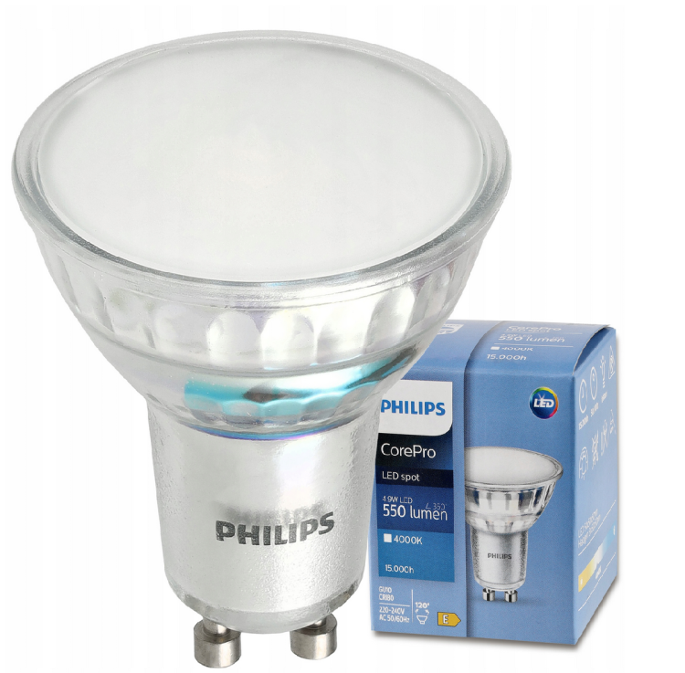 Żarówka GU10 4.9W 550 lm 4000K Philips
