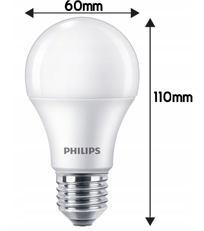 Żarówka E27 A60 Philips 8W 2700K
