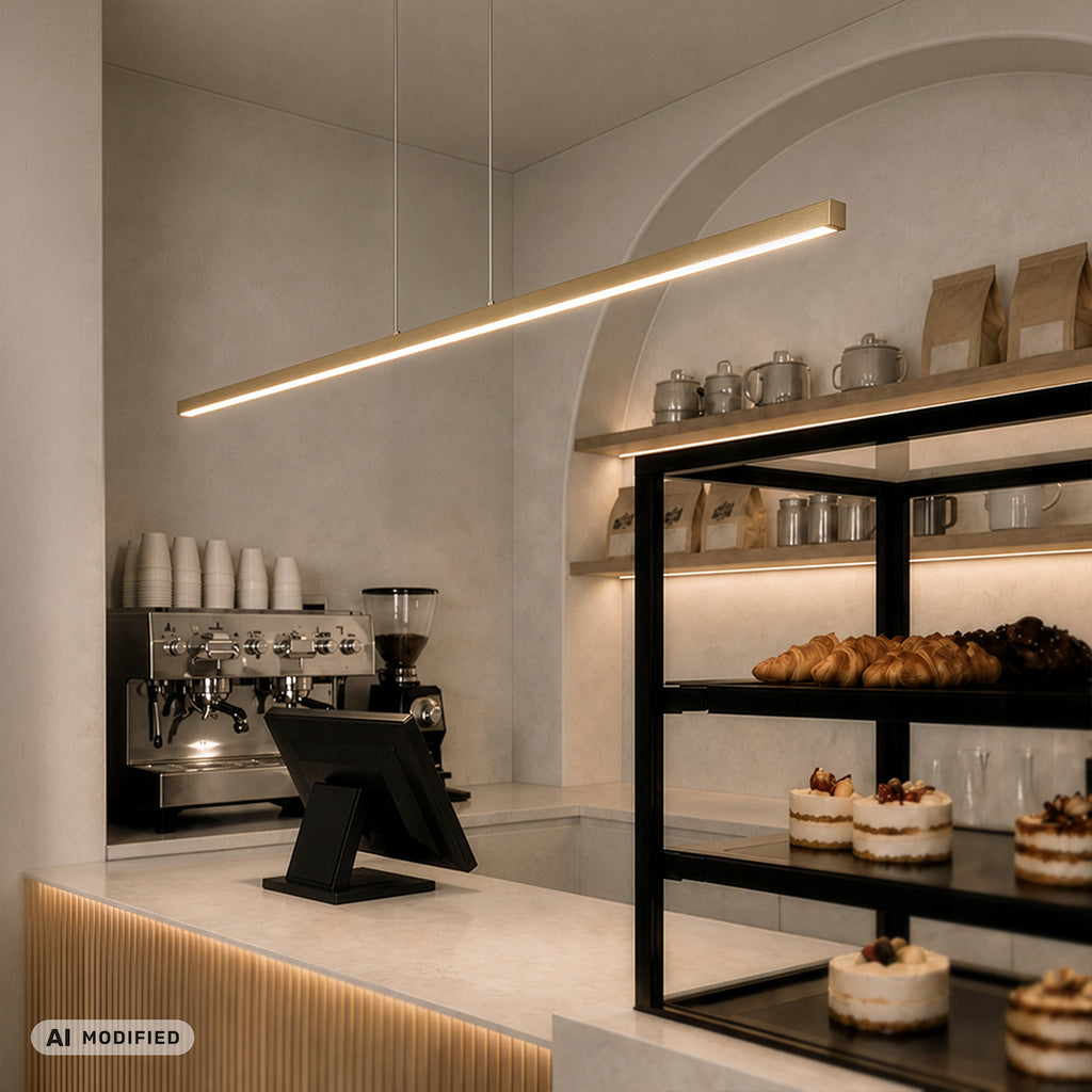 Lampa Liniowa LED Wisząca MERIDA DDXT2000 15W 120cm Złoty CCT