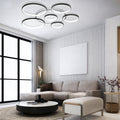 LAMPA DEKORACYJNA SUFIT 194W CZARNA + Pilot DL-F04 GIRONA