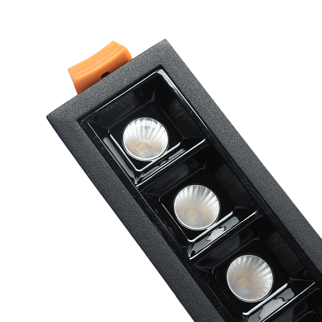 Lampa liniowa Led podtynkowa 10W 3000K czarna JDL-5T