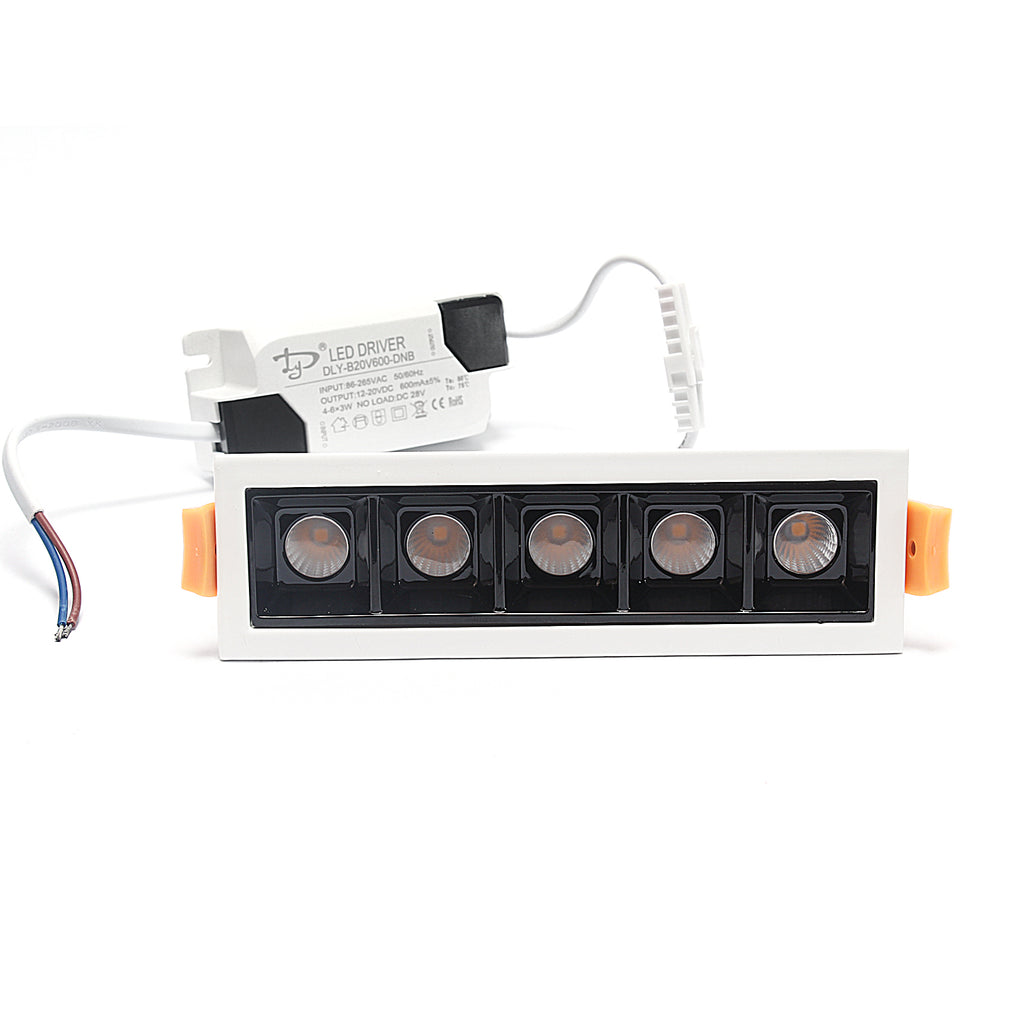 Lampa liniowa Led podtynkowa 10W 4000K biała JDL-5T