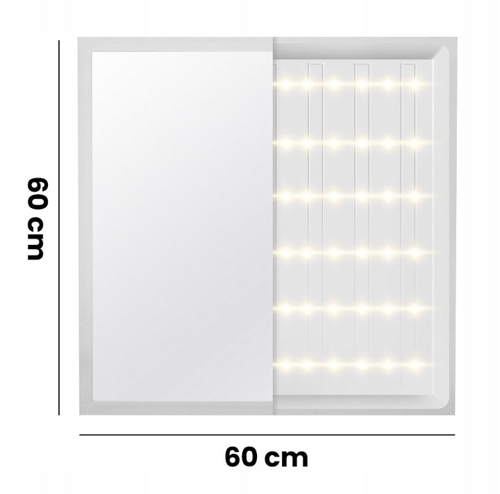 Panel LED natynkowy 60x60 40W biały PL-C05 130lm/W 4000K barwa neutralna